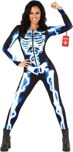 Morph Skeleton Bodysuit - Women's Halloween Costume in Saudi Arabia
