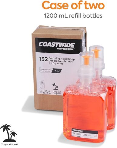 Professional J-Series Foaming Hand Soap, Tropical, 1200 mL, 2/Carton in Kuwait