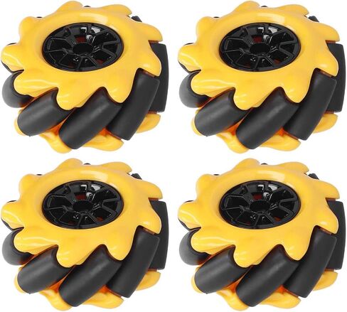 Wheel Omni Robot Mecanum Wheel Smart Robot Car Parts Accessories OmniDirectional DIY Toy Components 48mm (Two Pairs) in Kuwait