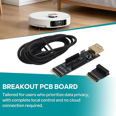 Breakout PCB Board Local Control for Dreame X40 Ultra/Mova P10 Pro Ultra – Smart Debugger with USB – No Disassembly, Privacy Protection in Saudi Arabia