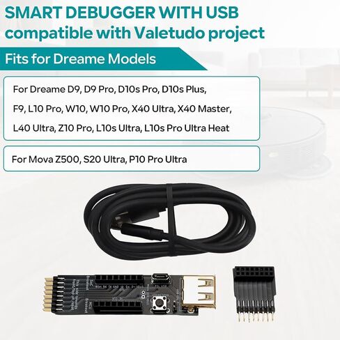 Breakout PCB Board Local Control for Dreame X40 Ultra/Mova P10 Pro Ultra – Smart Debugger with USB – No Disassembly, Privacy Protection in Saudi Arabia