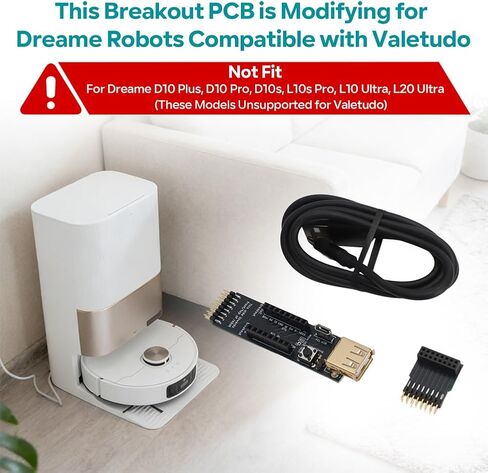 Breakout PCB Board Local Control for Dreame X40 Ultra/Mova P10 Pro Ultra – Smart Debugger with USB – No Disassembly, Privacy Protection in Saudi Arabia