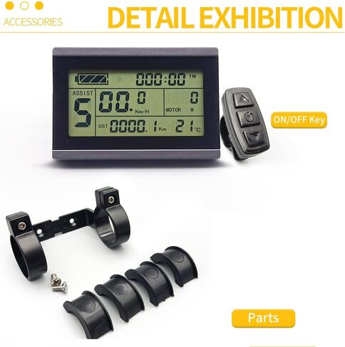 Ebike LCD عرض متر Pedelec KT-LCD3 36V 48V 72V دراجة كهربائية طقم تحويل ذكي عرض عداد السرعة مع المكونات للماء لوحدة تحكم KT in Kuwait