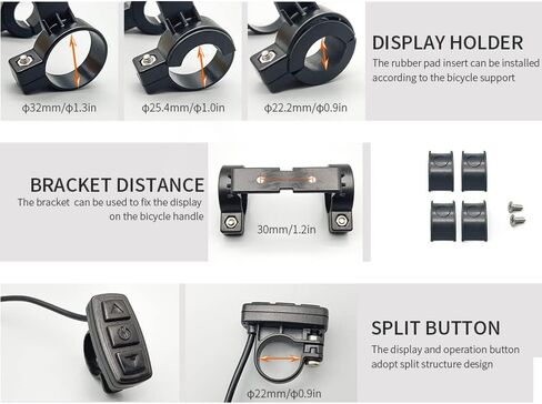 Ebike LCD عرض متر Pedelec KT-LCD3 36V 48V 72V دراجة كهربائية طقم تحويل ذكي عرض عداد السرعة مع المكونات للماء لوحدة تحكم KT in Kuwait