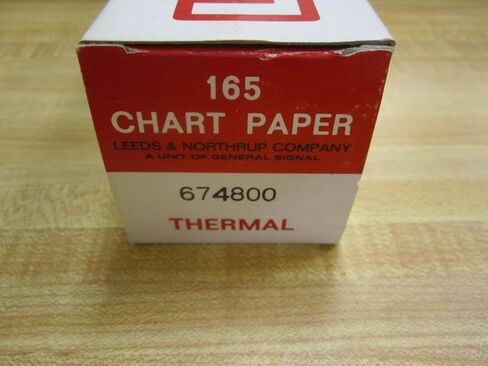 Leeds & Northrup 674800 Thermal Chart Paper Speedomax 165 Pack of 2 in Kuwait