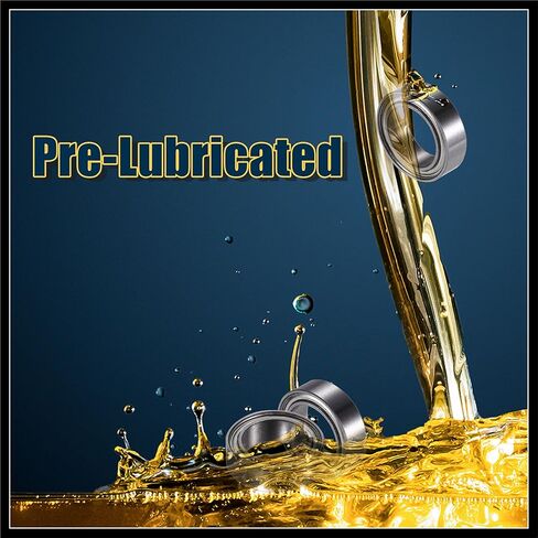 MR128ZZ 8x12x3.5mm Double Metal Shield Single Row Deep Groove Ball Bearings Silver Tone - Pack of 20 Durable Material in Kuwait