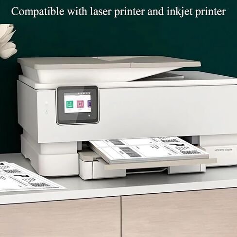 (100 Sheets, 100 Labels) Sticker Paper, 8.5" x 11" Full Sheet Shipping Address Labels, 1 Per Page Self Adhesive Mailing Label for Laser and Inkjet Printers in Kuwait