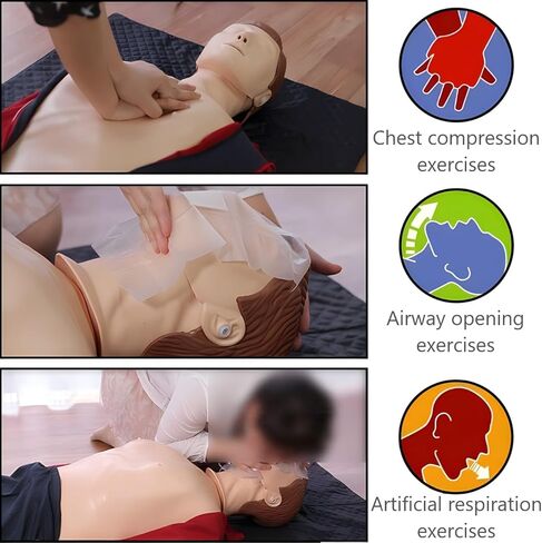 Cardiopulmonary Resuscitation Simulator First Aid Training Model 5.4ft Adult Full Body CPR Training Manikin for Patient Education and Teaching in Saudi Arabia