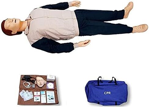 CPR Manikins Trainer,Training Simulator Dummies with Medical Accessories Chest Compressions Training Model First aid Resuscitation Dummy for Artificial Respiration Teaching in Saudi Arabia