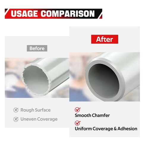 BARTOO Deburring Tool for Plastic Pipe, Professional PVC Pipe Reamer Deburrs for Six Pipe Sizes, 1-1/4 to 4-Inch, PVC Chamfer Tool for Sharp Blade in Saudi Arabia