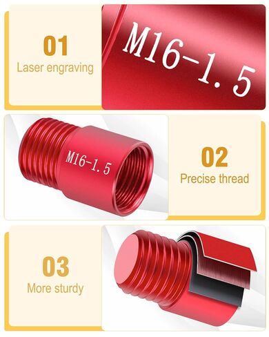 Thread Checker, 60 pcs Nut and Bolt Thread Checker, 30 Inch & 30 Metric Box Set Thread Gauge, Bolt Size Finder for Size Check on Tricky and Narrow Area in Saudi Arabia