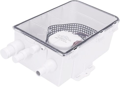 750GPH Shower Sump Pump, Multi Inlet Design Automatic Start Electric Water Pump for Boat Cabin, with Easy Installation for RV Marine Drainage in Kuwait