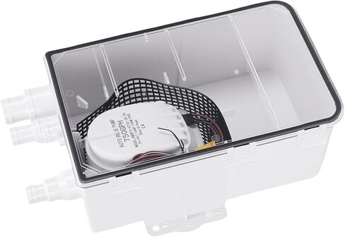 750GPH Shower Sump Pump, Multi Inlet Design Automatic Start Electric Water Pump for Boat Cabin, with Easy Installation for RV Marine Drainage in Kuwait