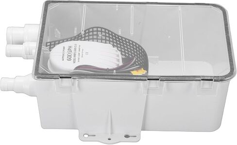 Shower Sump Pump Box, 24V DC 600GPH Marine Drain System with Automatic Drainage and Multi Inlet Design, for Boats RVs Shower Cabins and Sinks in Kuwait