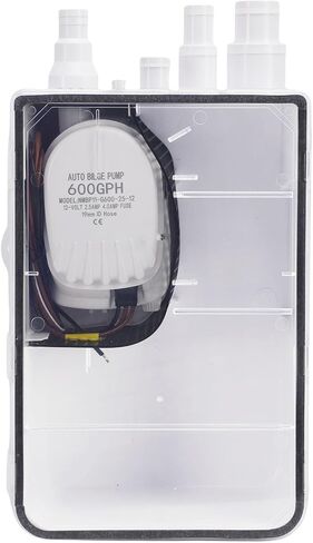 Shower Sump Pump System, 600GPH Marine Sump Pump with Automatic Switch and Multi Inlet Design, for Boats and RVs in Kuwait