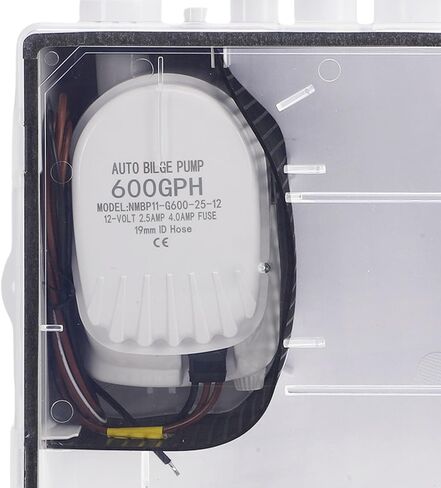 Shower Sump Pump System, 600GPH Marine Sump Pump with Automatic Switch and Multi Inlet Design, for Boats and RVs in Kuwait