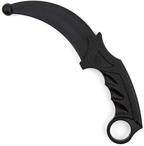 MACS 8.75'' Karambit Martial Arts Black Plastic Blunt Self Defense Training Knife in Kuwait
