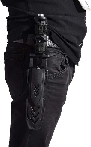 11.5" Tactical Survival Hunting Fixed Blade for Practical Use Durable Knife Bowie w ABS Sheath and a Throwing Knife in Kuwait