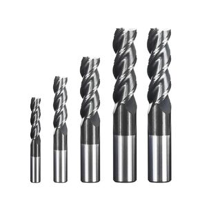 قاطعة الطحن 3 لقمة طحن نهاية الناي 1-12 مم مطحنة نهاية كربيد لقطع الألومنيوم باستخدام الحاسب الآلي أداة طحن أداة التوجيه (D12xD2x35x75L) in Kuwait