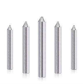 لقمة نقش ماسية 3.175 مم 6.35 مم قاطعة المطحنة 60-120 درجة قاطع نقش معدني لقمة الحجر باستخدام الحاسب الآلي أداة القطع (6.35 × 50 مم 120D) in Kuwait