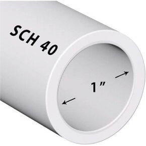VENTRAL PVC Pipe Sch40 1 Inch (1.0) White Custom Length in Kuwait
