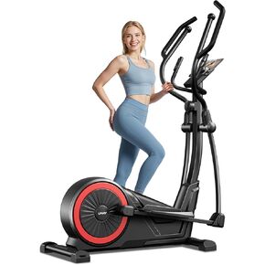 CURSOR FITNESS Elliptical Machine, Elliptical Exercise Machine for Home with Hyper-Quiet Magnetic Driving System, Elliptical Trainer with 15.5IN Stride & LCD Monitor, 100% Levels Resistance in Kuwait