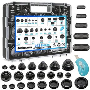 233pcs طقم جروميت المطاط 4 أنماط مغلقة جدار الحماية grommet 27 أحجام مقابس فتحة مطاطية للأسلاك ، السيارات ، السباكة ، الكهربائية in Kuwait