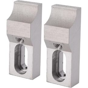 2PCS Side Clamp Vise, S136H Mold Steel Hardened M8 Arc Jaw Low Profile Toe Clamps for Milling CNC Machine, with Compact Design and Secure Grip in Kuwait