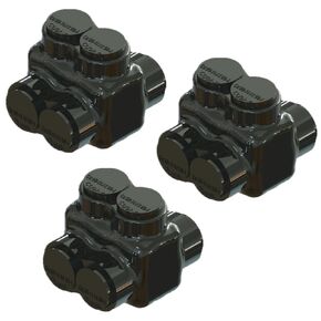 موصل لصق معزول بمنفذين موصلات أسلاك 4-14AWG موصل بولاريس مزدوج الجانب واسع من الألومنيوم والنحاس موصل سلك معزول مملوء مسبقًا بمركب تثبيط الأكسيد (عبوة من 3) in Kuwait