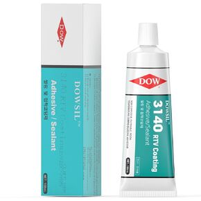 3140 RTV 1.8 أوقية أنبوب سيليكون مانع للتسرب/لاصق مقاوم لدرجات الحرارة العالية، مقاوم للماء، عازل لإصلاح أختام الأجهزة المنزلية، الإلكترونيات، السيارات، الختم الصناعي. in Kuwait