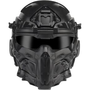 خوذة تكتيكية HL-98 مع سماعة اتصالات مدمجة، عدسات قابلة للاستبدال بمروحة مضادة للضباب، معدات تكتيكية in Kuwait