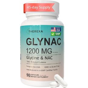 مكمل جليناك 1200 مجم - مكملات الجليسين والناك، تم اختبارها في الولايات المتحدة الأمريكية - 90 كبسولة in Kuwait