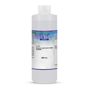Sodium Hydroxide Solution 0.200N (0.200M) - 500mL | Lab-Grade NaOH Standard Solution for Titration & Testing in Kuwait