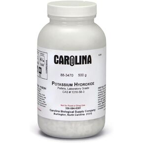 Potassium Hydroxide, Pellets, Laboratory Grade, 500 G in Kuwait