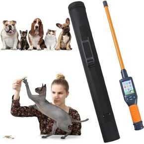Pet Microchip Scanner Reader,134.2KHz Handheld Universal RFID Tag Identifier Animal Ear Tag Stick Scanner w/LCD Display,Storage 20000 Datas in Saudi Arabia