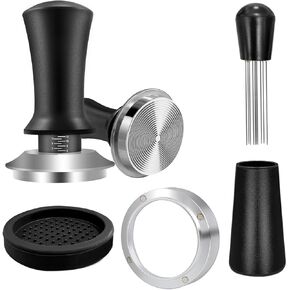 Coffee Espresso Tamper Set, 51mm Espresso Tamper & WDT Tool, Espresso Dosing Funnel, Silicone Gel Coffee Tamper Mat, Espresso Accessories in Kuwait