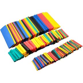 164Pcs Multicolor Electric Insulation Heat Shrink Tube Wire Shrink Wrap Assortment Kit Eco-Friendly Material 8 Sizes Heat Shrink Tubing Kit,Heat-Shrink Tubing,Industrial Tubing,Wiring and Connecting in Kuwait