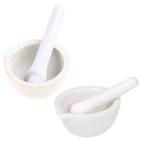 Porcelain Mortar and Pestle Mill Pugging Pot Set for Chinese Traditional and in Kuwait