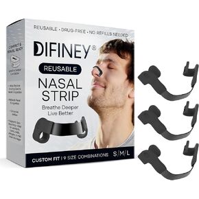 Reusable Nasal Strips for Breathing: Snoring Support, Max Strength Internal Nasal Opener, No Sticky Pads, Nose Strips Alternative, Bend-to-Fit Steel Bridge Nasal Dilators for Sleep in Kuwait