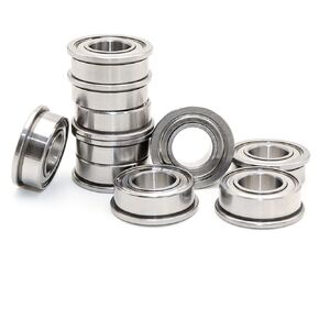 10PCS F696ZZ P5 6x15x5 Single Row Flanged Deep Groove Ball Bearings Double Shielded in Kuwait
