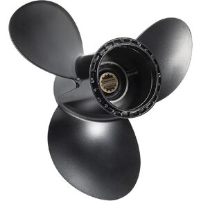 11 5/8x12 Aluminum Boat Propeller for Suzuki DT 35/40/50/55/60/65HP DF 40/50/60HP Engine, 13 Spline Tooth, 3 Blades,OEM Parts No. 58100-95393-019,Rh in Kuwait