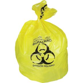 Heritage 30 Gal. Biohazard Liners, Yellow, 43-Inch L X 30-Inch W, 200/Carton (A6043py) in Kuwait