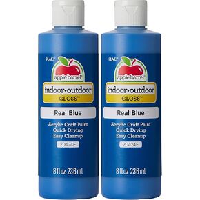 Apple Barrel Gloss Acrylic Paint in Assorted Colors (8 oz), 20424E Gloss Real Blue (Pack of 2) in Kuwait