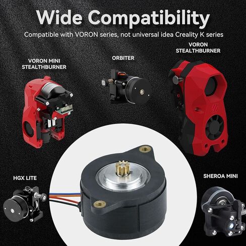 KLR 36D Stepper Motor for VORON, 2 Phase 1A 1.8° 190 mN.m Torque,180°C H-Class Heat Resistance, 3.2V High Speed Motor for VORON VO.1/0.2,Orbiter, Stealthburner, Sherpa Mini, HGX-Lite Extruders in Kuwait