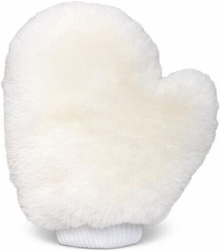 Natural Lambskin Wool Car Wash Mitt - Large Sheepskin Wash Mitt for Wet and Dry Applications and Painters Mitt (1) in Kuwait