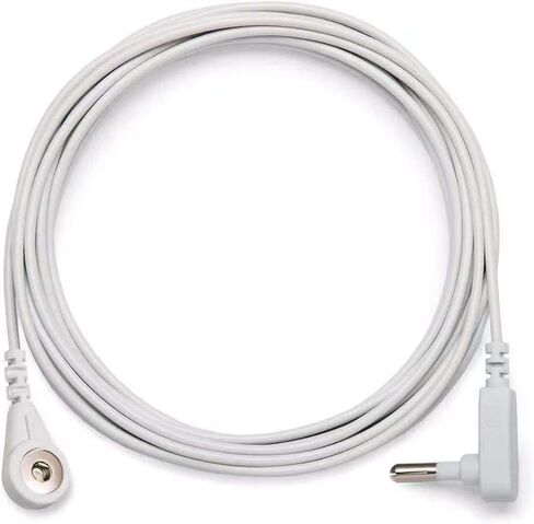 كيس وسادة مؤرض 2 عبوة، 20 × 30، 2 غطاء وسادة مع سلك تأريض بطول 15 قدم، ألياف قطنية فضية ناعمة، تحسين النوم in Kuwait