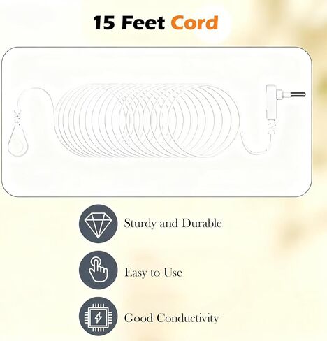 كيس وسادة مؤرض 2 عبوة، 20 × 30، 2 غطاء وسادة مع سلك تأريض بطول 15 قدم، ألياف قطنية فضية ناعمة، تحسين النوم in Kuwait