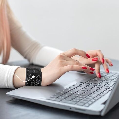 حزام معصم تأريض، سوار تأريض لتحسين طاقة النوم، سوار معصم علاج تأريض مع سلك تأريض بطول 15 قدم 12.4 بوصة × 3.5 بوصة in Kuwait