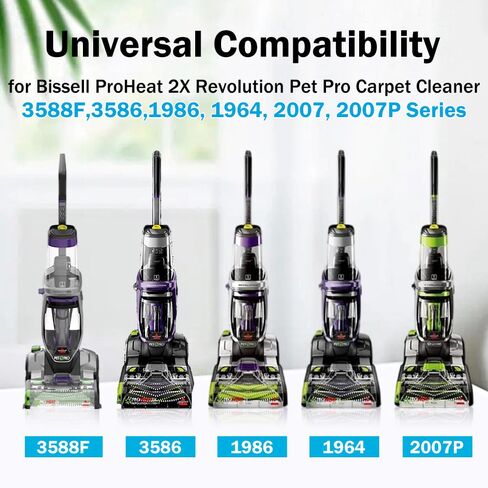حزام بديل لـ Bissell 3588F ProHeat 2X Revolution Pet Pro Plus ملحقات حزام 2 قطعة (قطعتان) in Kuwait