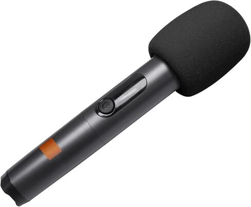 غطاء ميكروفون إسفنجي متوافق مع ميكروفونات الميكروفون اللاسلكية JBL PartyBox، نظام ميكروفون لاسلكي، ميكروفون PartyBox 100، إسفنجة ميكروفون كاريوكي، مرشح بوب للزجاج الأمامي 4 عبوات (برتقالي أسود) in Kuwait